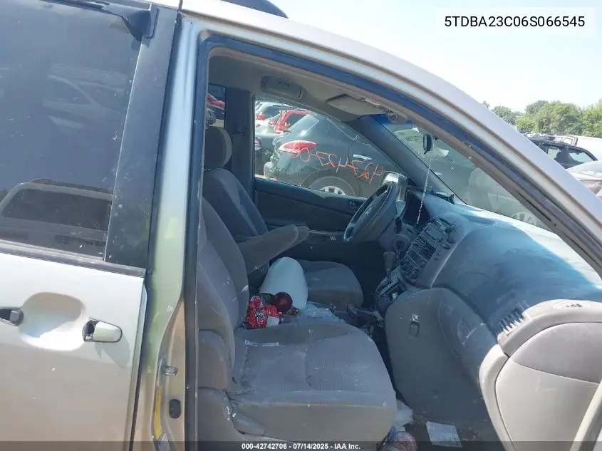 5tdba23c06s066545 5TDBA23C06S066545 2006 Toyota Sienna Le