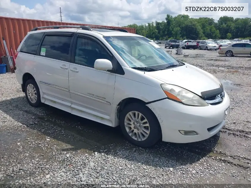 2007 Toyota Sienna VIN: 5TDZK22C87S003207 Lot: 42610848
