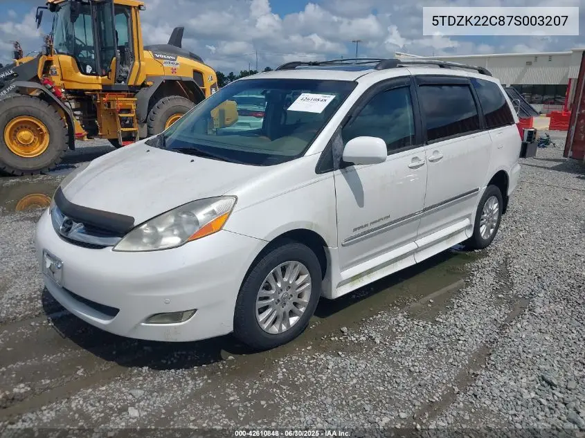 2007 Toyota Sienna VIN: 5TDZK22C87S003207 Lot: 42610848