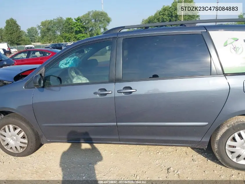 2007 Toyota Sienna Le VIN: 5TDZK23C47S084883 Lot: 42735852