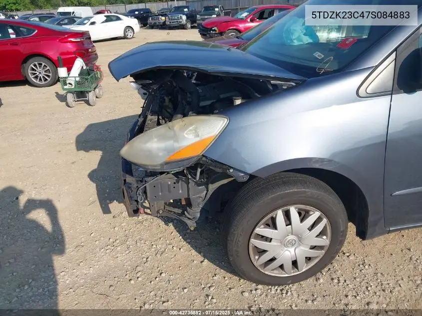 2007 Toyota Sienna Le VIN: 5TDZK23C47S084883 Lot: 42735852