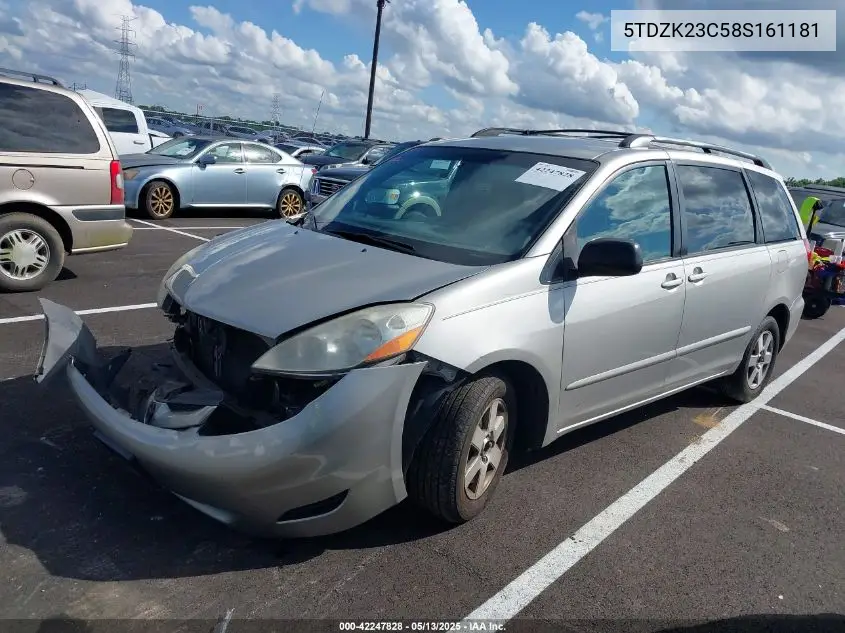 2008 Toyota Sienna Le VIN: 5TDZK23C58S161181 Lot: 42247828