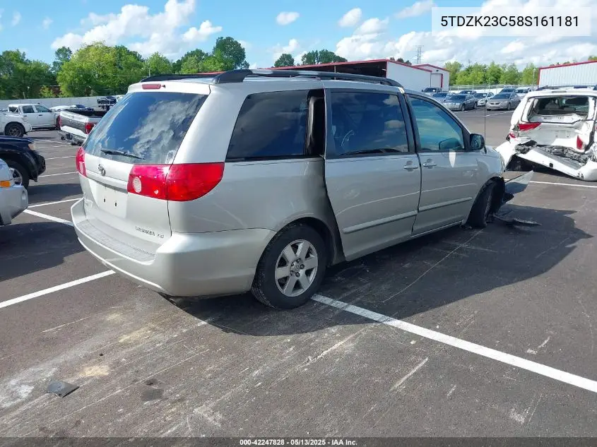 2008 Toyota Sienna Le VIN: 5TDZK23C58S161181 Lot: 42247828