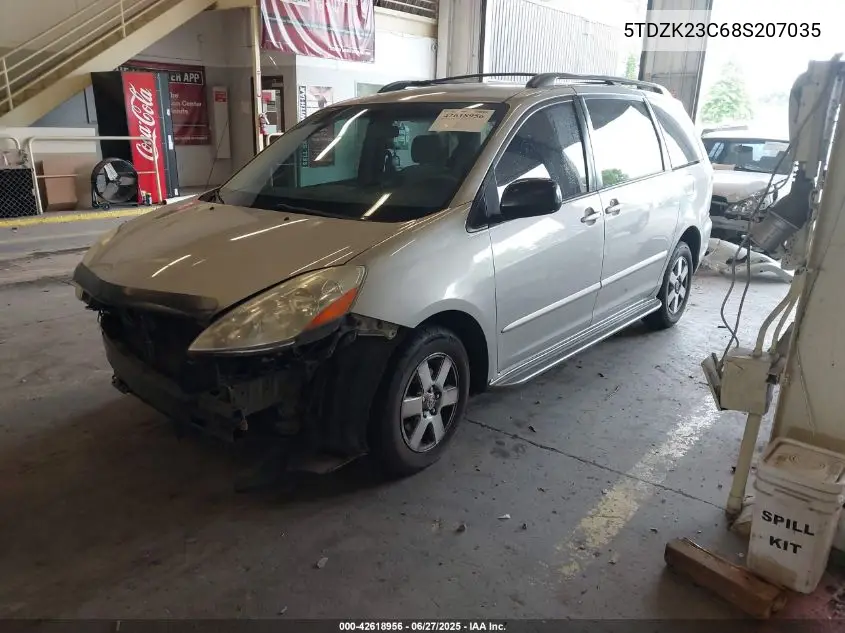 2008 Toyota Sienna Le VIN: 5TDZK23C68S207035 Lot: 42618956