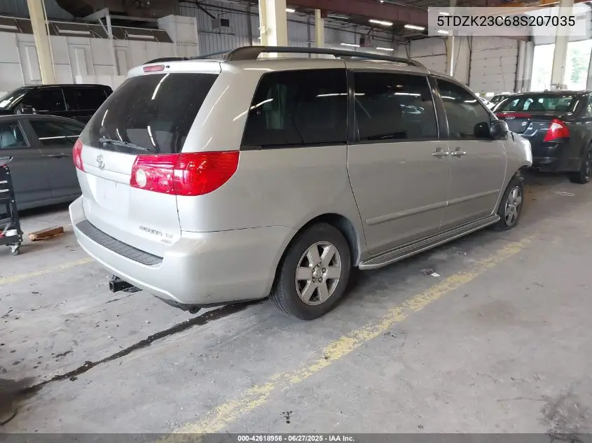 2008 Toyota Sienna Le VIN: 5TDZK23C68S207035 Lot: 42618956