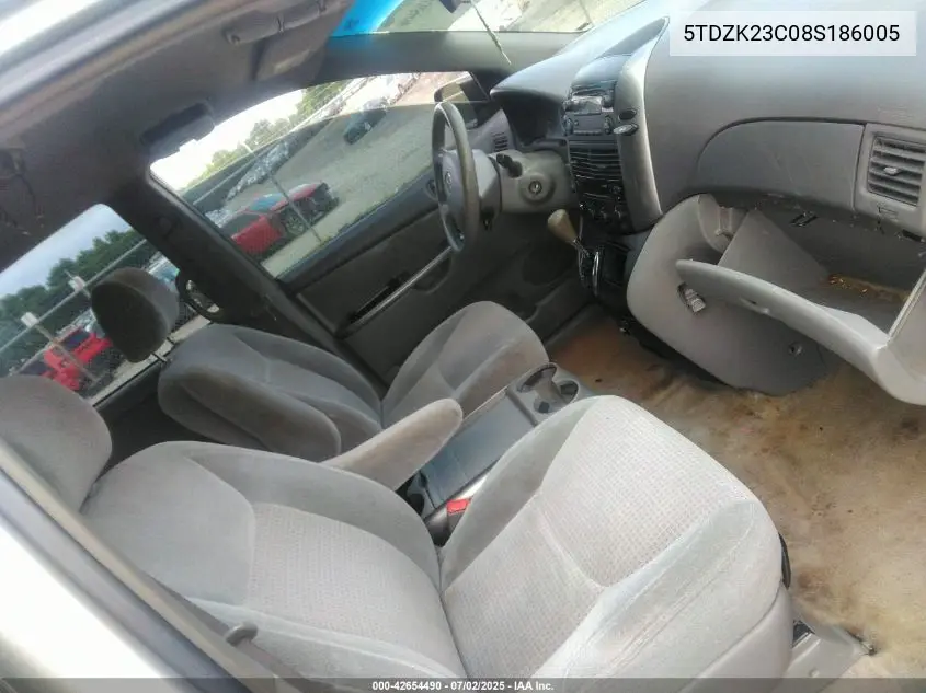2008 Toyota Sienna Le VIN: 5TDZK23C08S186005 Lot: 42654490