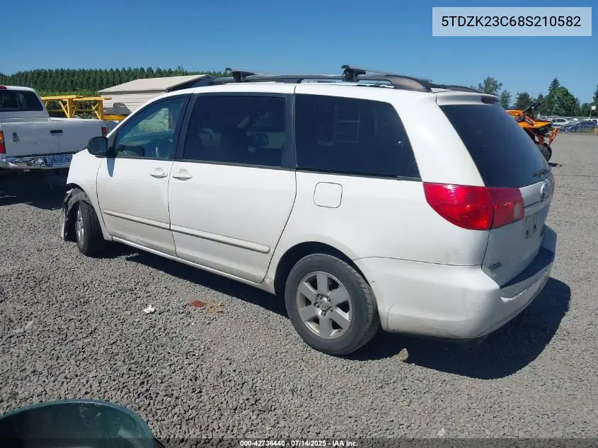 2008 Toyota Sienna Le VIN: 5TDZK23C68S210582 Lot: 42736440