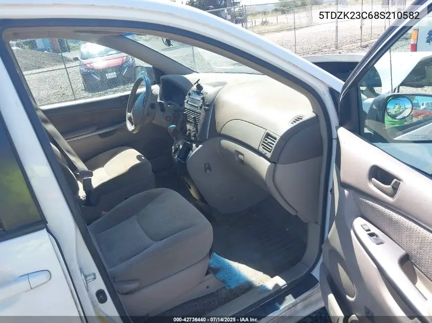 2008 Toyota Sienna Le VIN: 5TDZK23C68S210582 Lot: 42736440