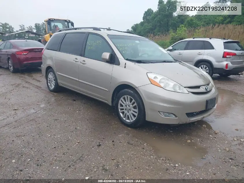 2009 Toyota Sienna Xle VIN: 5TDZK22C19S241208 Lot: 42266393