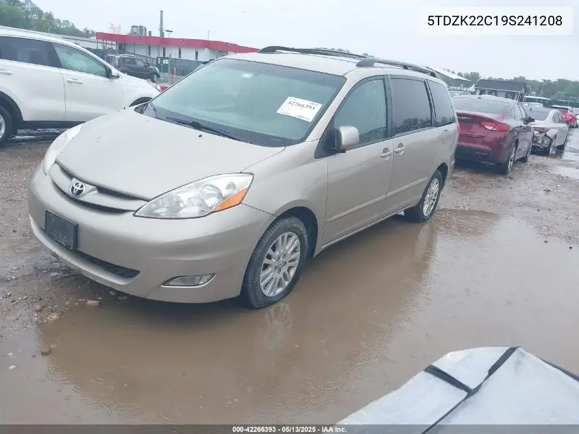 2009 Toyota Sienna Xle VIN: 5TDZK22C19S241208 Lot: 42266393