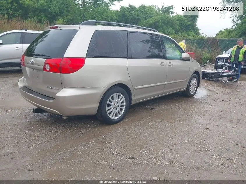 2009 Toyota Sienna Xle VIN: 5TDZK22C19S241208 Lot: 42266393