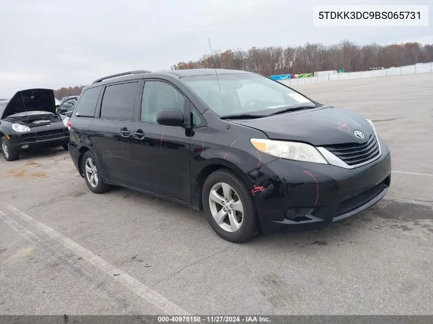 2011 Toyota Sienna Le V6 VIN: 5TDKK3DC9BS065731 Lot: 40978158