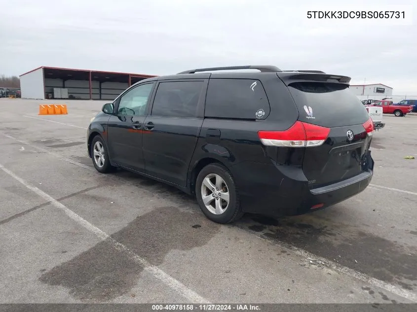 2011 Toyota Sienna Le V6 VIN: 5TDKK3DC9BS065731 Lot: 40978158