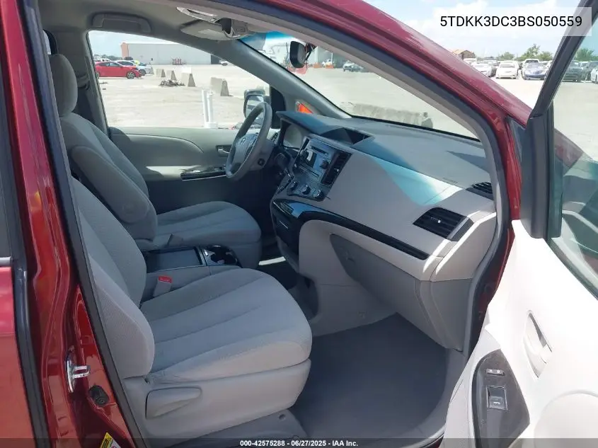 2011 Toyota Sienna Le V6 VIN: 5TDKK3DC3BS050559 Lot: 42575288