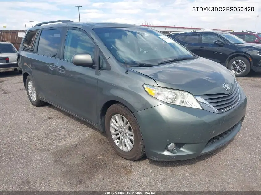 2011 Toyota Sienna Xle V6 VIN: 5TDYK3DC2BS050420 Lot: 42731866