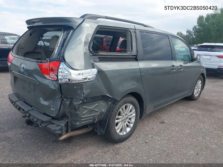 2011 Toyota Sienna Xle V6 VIN: 5TDYK3DC2BS050420 Lot: 42731866