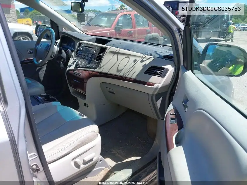 2012 Toyota Sienna Xle/Limited VIN: 5TDDK3DC9CS035753 Lot: 42716509