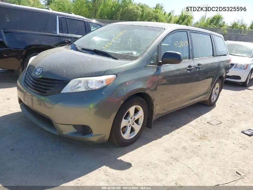 2013 Toyota Sienna VIN: 5TDZK3DC2DS325596 Lot: 42181140