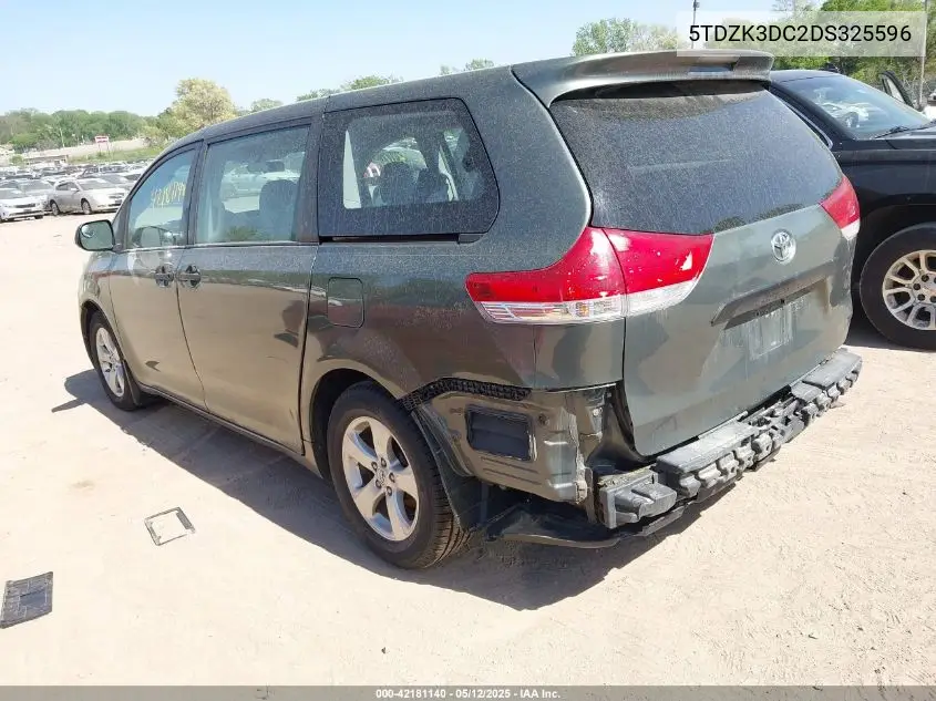 2013 Toyota Sienna VIN: 5TDZK3DC2DS325596 Lot: 42181140