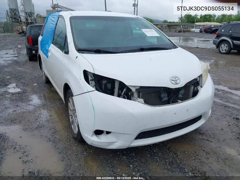 2013 Toyota Sienna Le 7 Passenger VIN: 5TDJK3DC9DS055134 Lot: 42255532