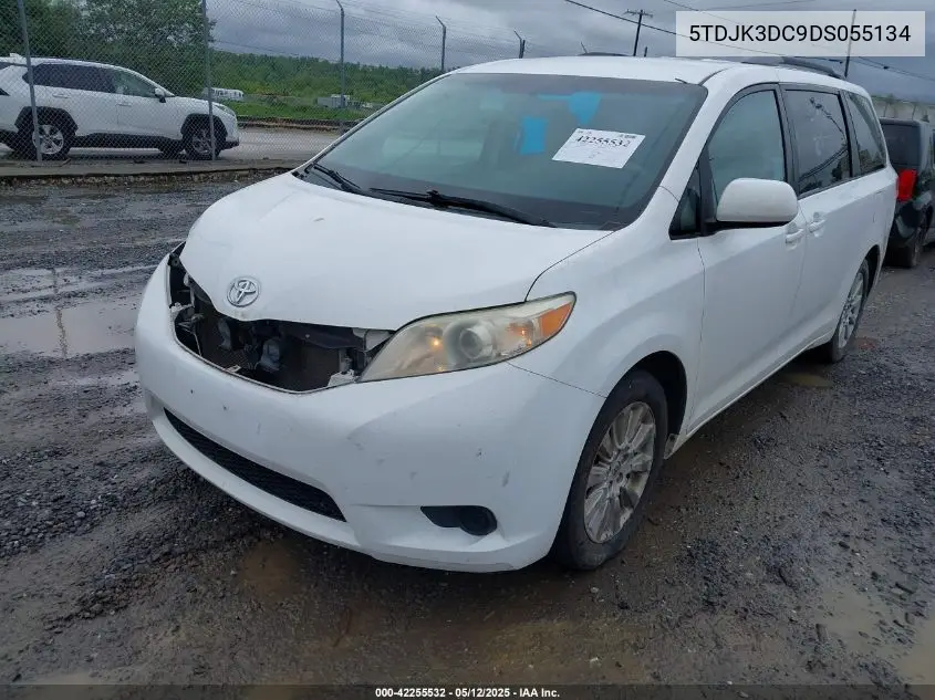 2013 Toyota Sienna Le 7 Passenger VIN: 5TDJK3DC9DS055134 Lot: 42255532