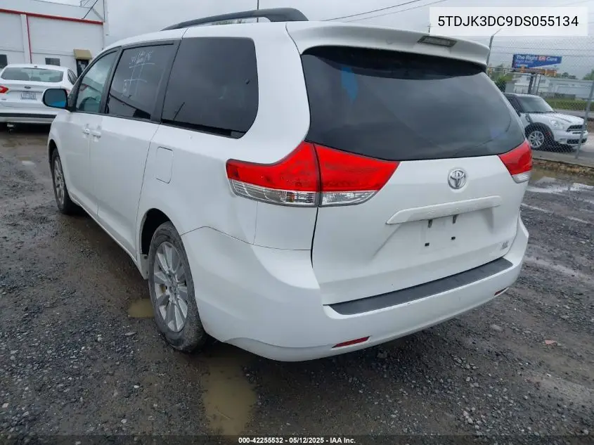 2013 Toyota Sienna Le 7 Passenger VIN: 5TDJK3DC9DS055134 Lot: 42255532