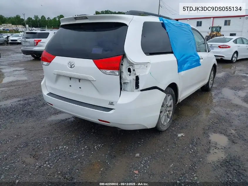 2013 Toyota Sienna Le 7 Passenger VIN: 5TDJK3DC9DS055134 Lot: 42255532