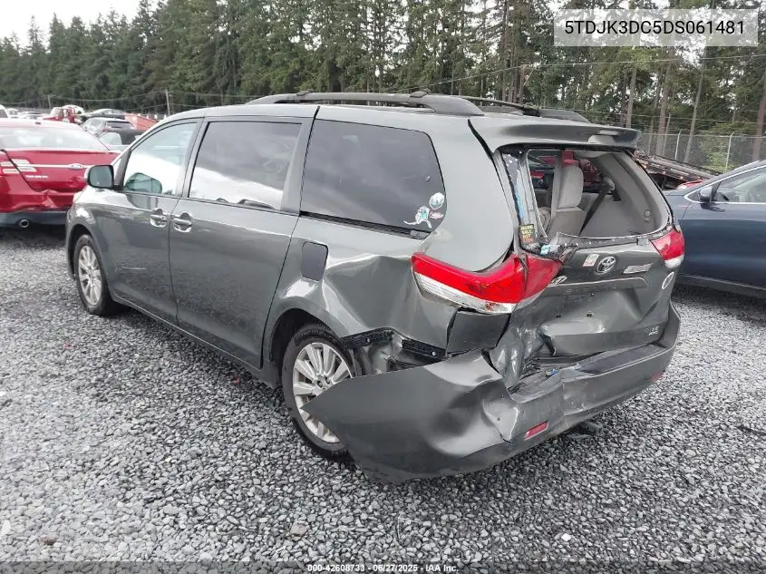 2013 Toyota Sienna Le 7 Passenger VIN: 5TDJK3DC5DS061481 Lot: 42608733