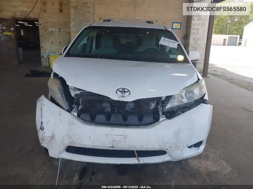 2015 Toyota Sienna Le 8 Passenger VIN: 5TDKK3DC8FS565580 Lot: 42242886