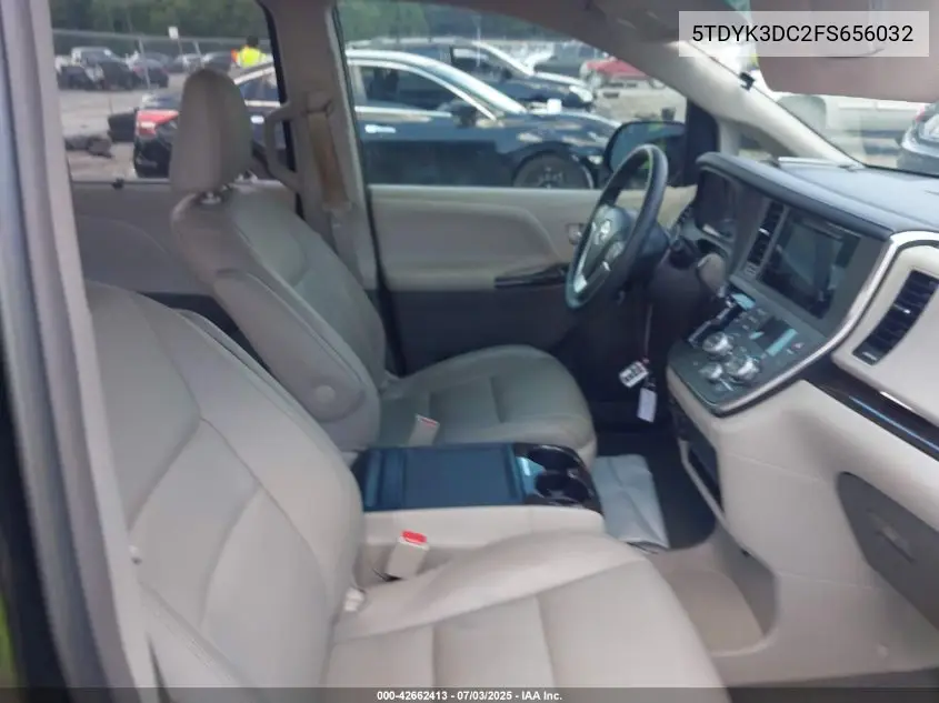 2015 Toyota Sienna Xle 8 Passenger VIN: 5TDYK3DC2FS656032 Lot: 42662413