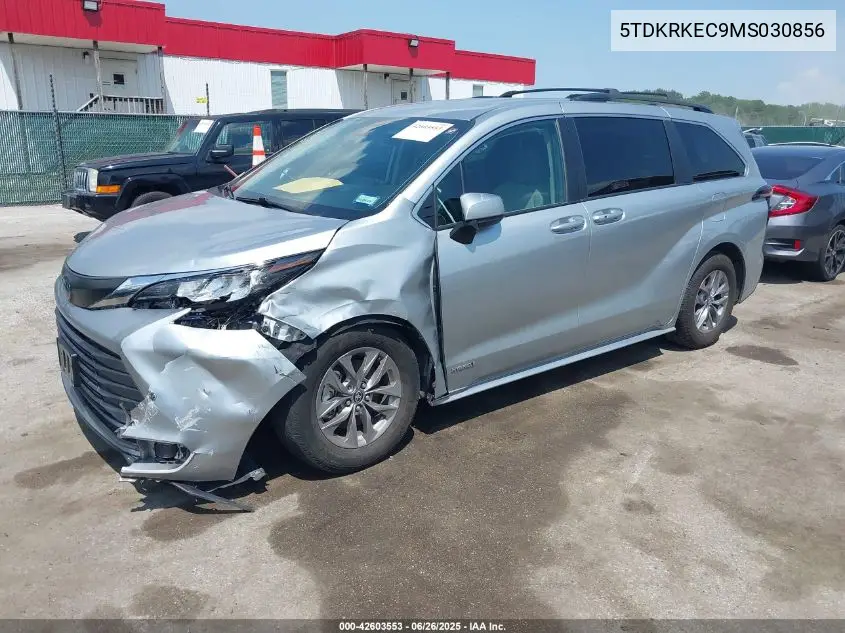 2021 Toyota Sienna Le VIN: 5TDKRKEC9MS030856 Lot: 42603553