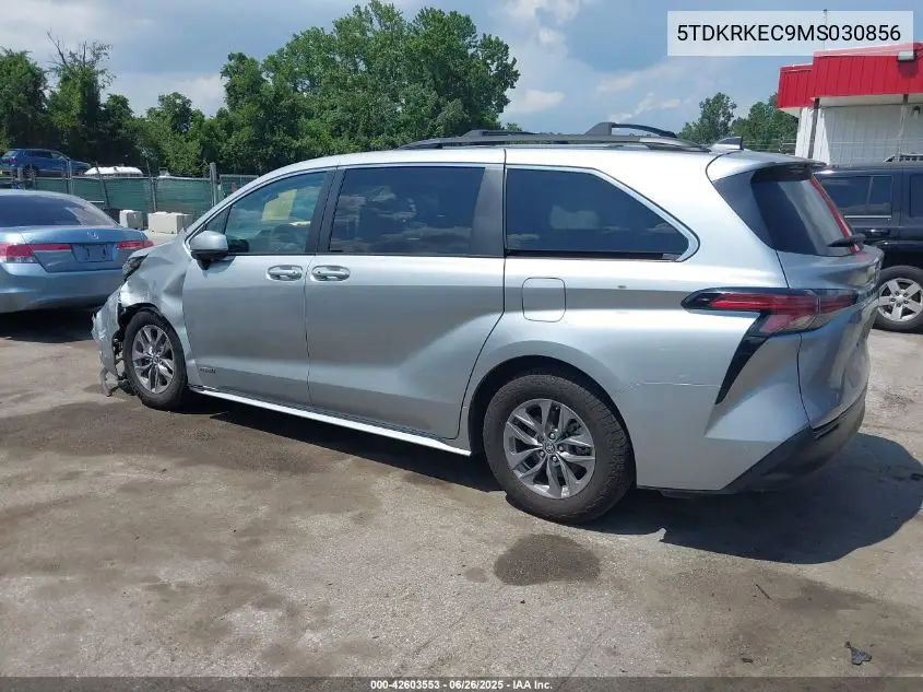 2021 Toyota Sienna Le VIN: 5TDKRKEC9MS030856 Lot: 42603553