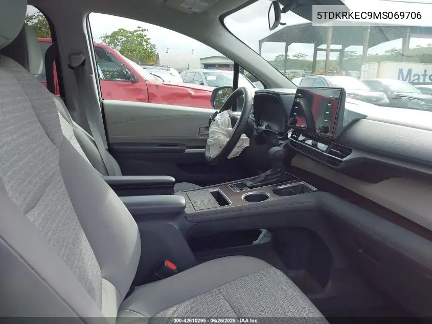 2021 Toyota Sienna Le VIN: 5TDKRKEC9MS069706 Lot: 42610295