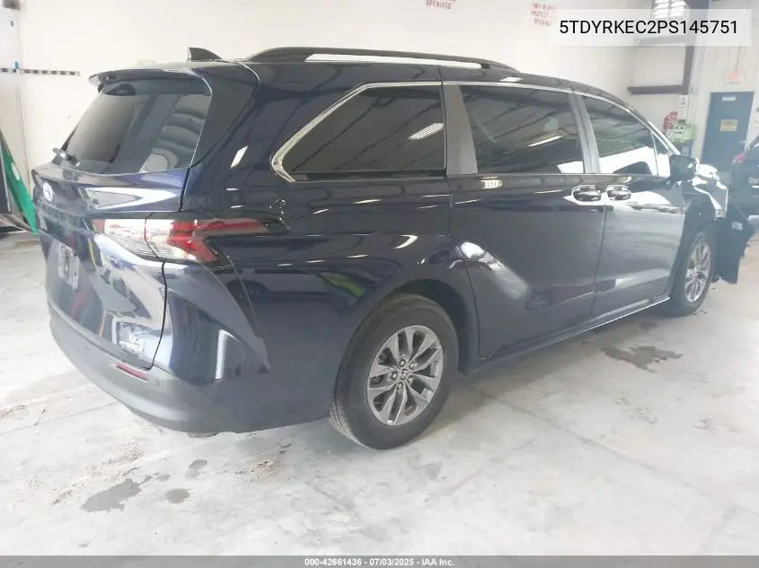 2023 Toyota Sienna Xle VIN: 5TDYRKEC2PS145751 Lot: 42661436