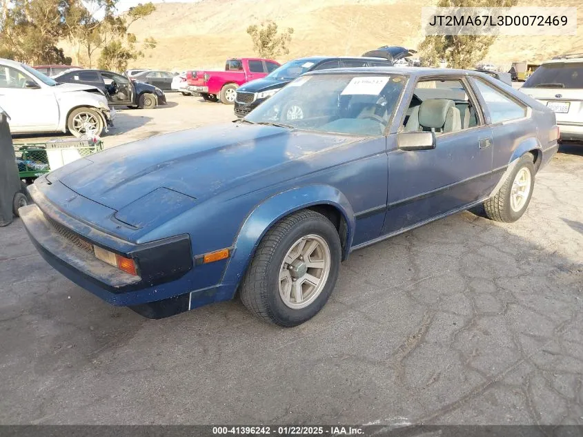 1983 Toyota Supra VIN: JT2MA67L3D0072469 Lot: 41396242