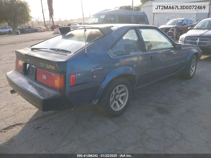 1983 Toyota Supra VIN: JT2MA67L3D0072469 Lot: 41396242