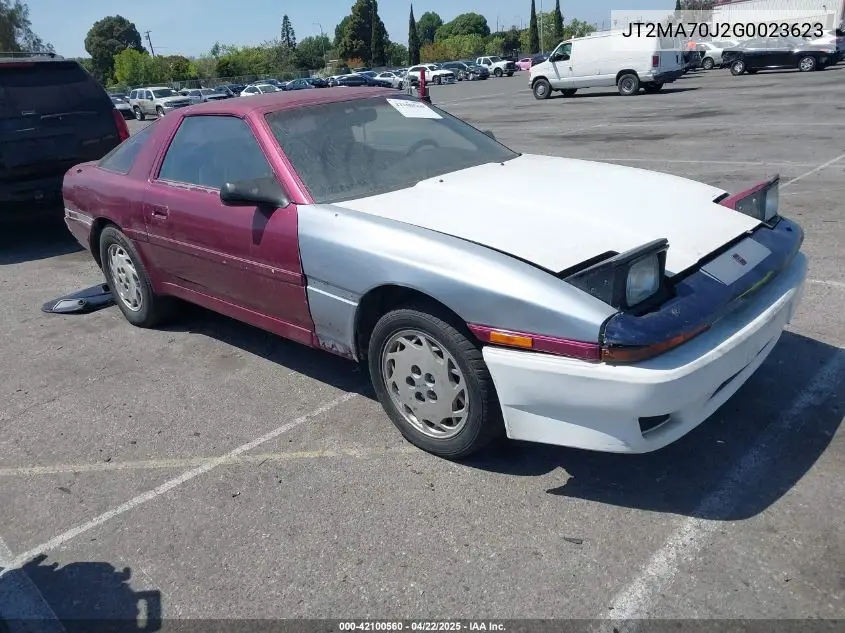 1986 Toyota Supra VIN: JT2MA70J2G0023623 Lot: 42100560