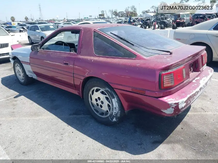 1986 Toyota Supra VIN: JT2MA70J2G0023623 Lot: 42100560