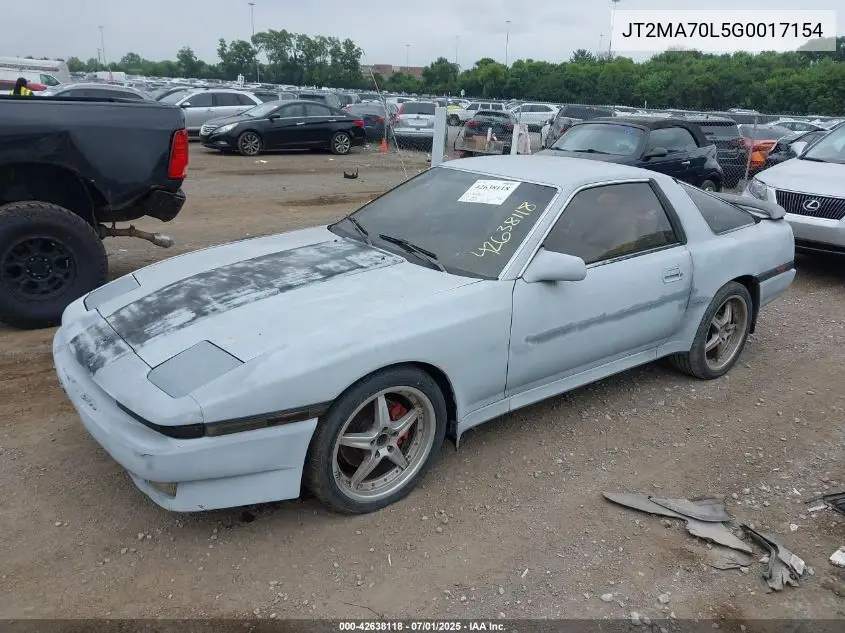 1986 Toyota Supra VIN: JT2MA70L5G0017154 Lot: 42638118