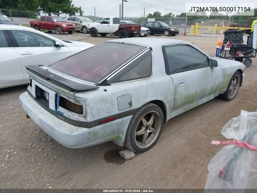 1986 Toyota Supra VIN: JT2MA70L5G0017154 Lot: 42638118