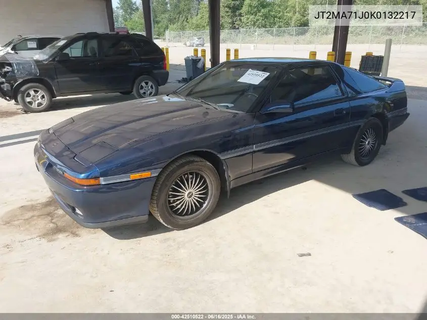 1989 Toyota Supra Sport Roof VIN: JT2MA71J0K0132217 Lot: 42510522