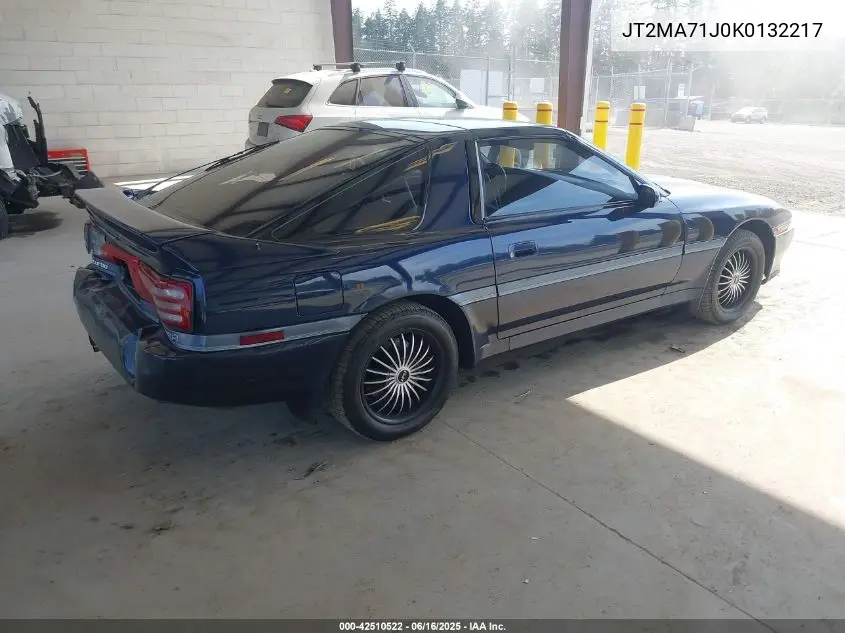 1989 Toyota Supra Sport Roof VIN: JT2MA71J0K0132217 Lot: 42510522