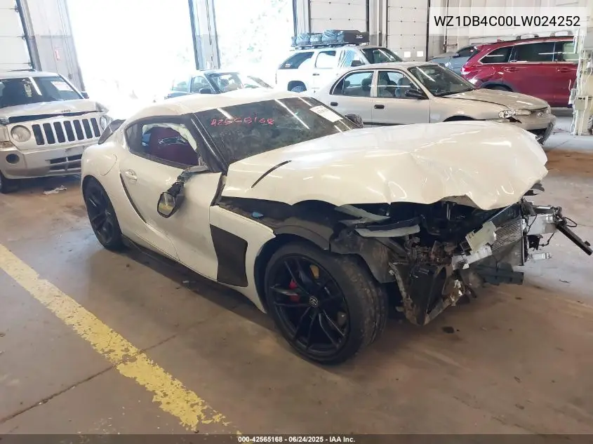 2020 Toyota Gr Supra Launch Edition VIN: WZ1DB4C00LW024252 Lot: 42565168