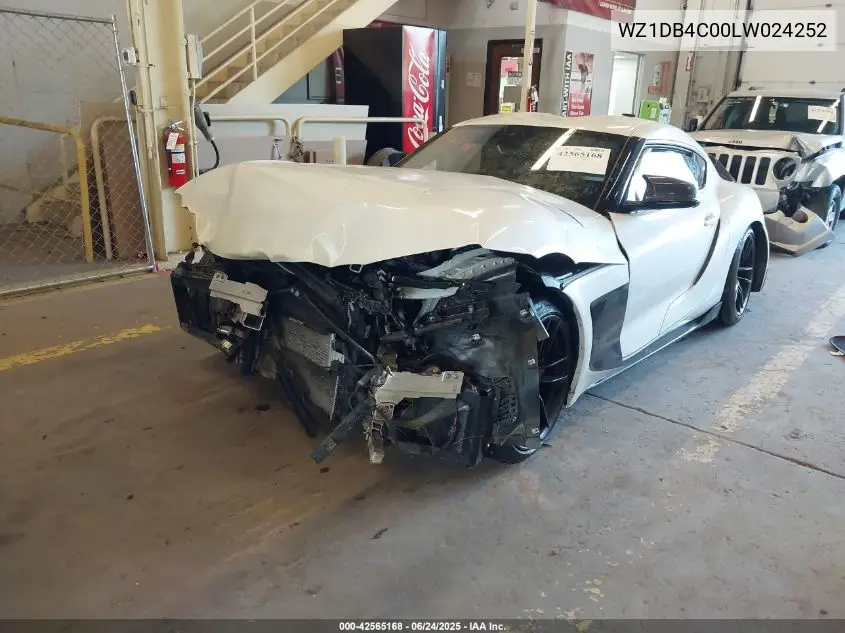 2020 Toyota Gr Supra Launch Edition VIN: WZ1DB4C00LW024252 Lot: 42565168