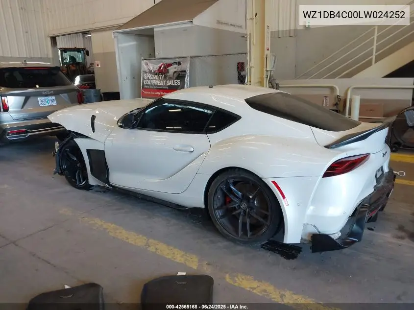 2020 Toyota Gr Supra Launch Edition VIN: WZ1DB4C00LW024252 Lot: 42565168