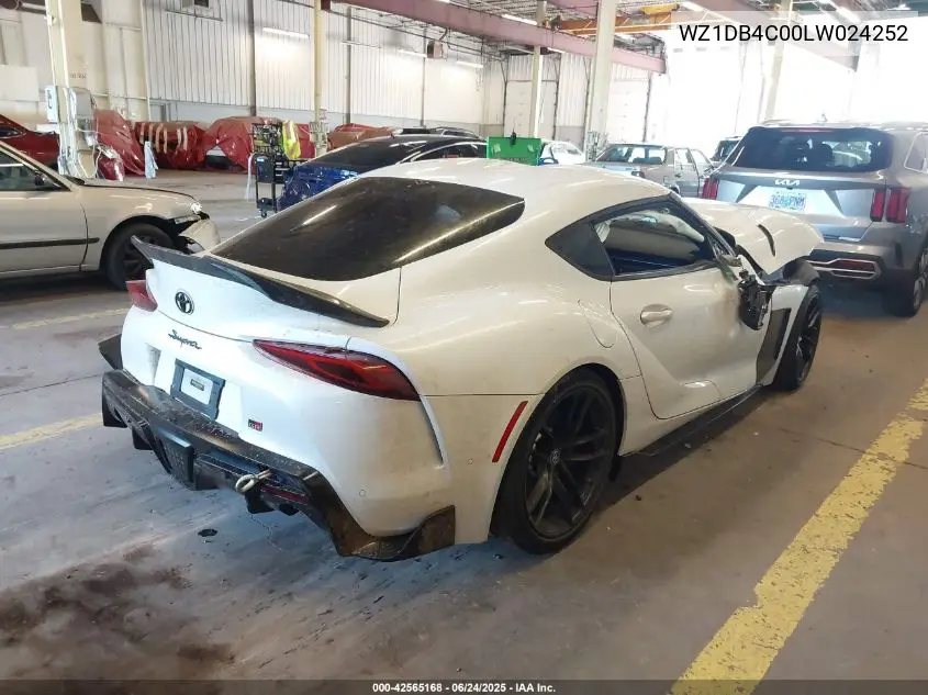 2020 Toyota Gr Supra Launch Edition VIN: WZ1DB4C00LW024252 Lot: 42565168