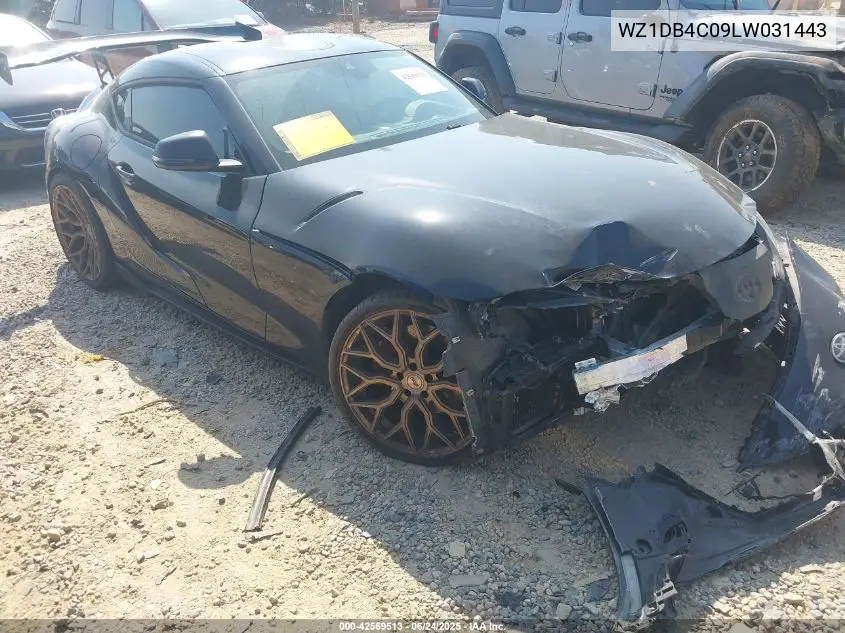 2020 Toyota Gr Supra 3.0 Premium VIN: WZ1DB4C09LW031443 Lot: 42569513