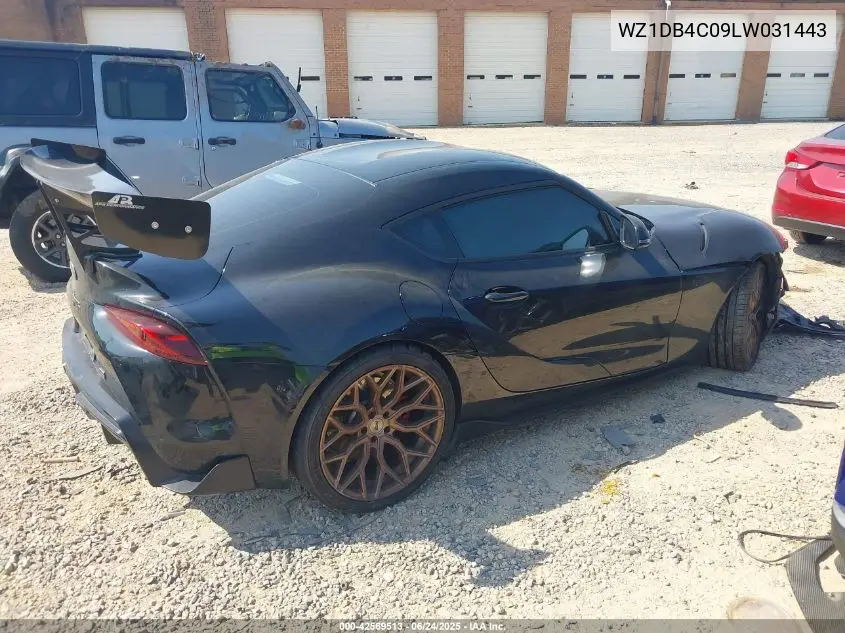 2020 Toyota Gr Supra 3.0 Premium VIN: WZ1DB4C09LW031443 Lot: 42569513