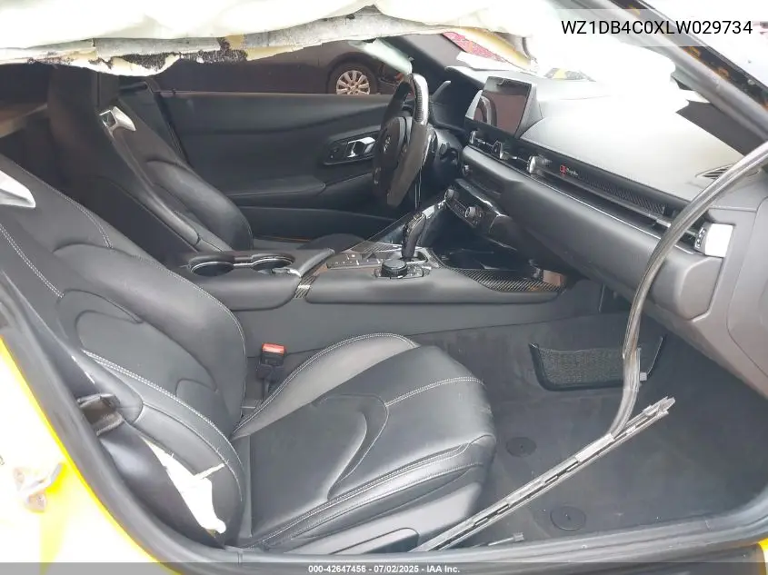 2020 Toyota Gr Supra 3.0 Premium VIN: WZ1DB4C0XLW029734 Lot: 42647456