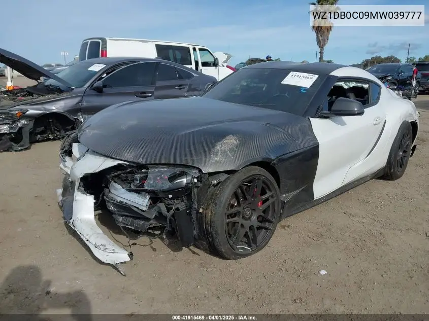 2021 Toyota Gr Supra 3.0 Premium VIN: WZ1DB0C09MW039777 Lot: 41915469